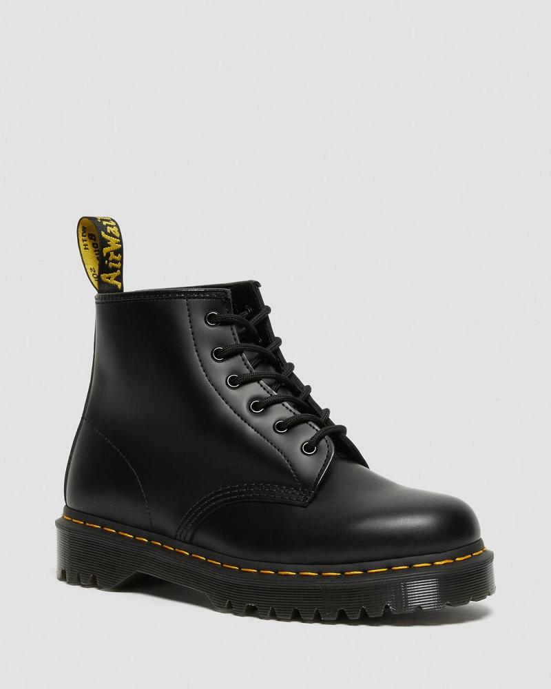 Dr Martens 101 Bex Smooth Leren Enkellaars Dames Zwart | NL 9RVD